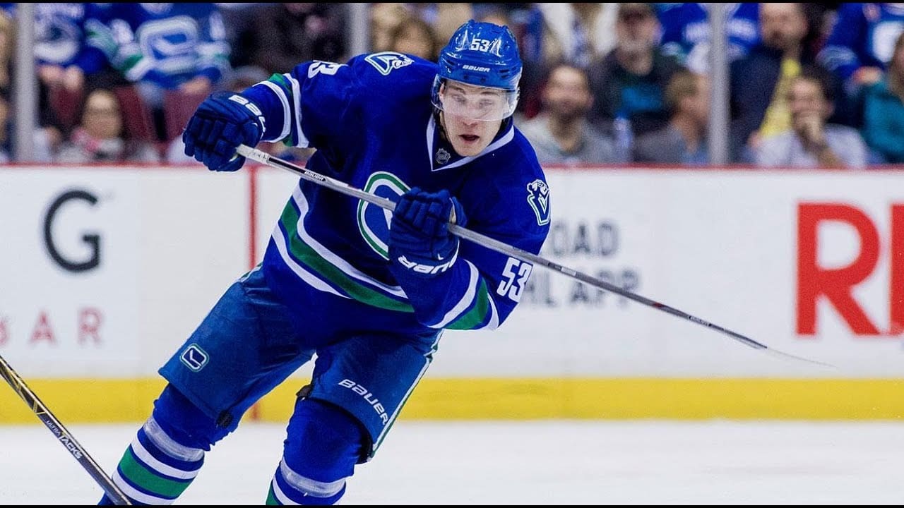 The Canucks center combination of Bo Horvat (above) and Elias Pettersson ranks third in the Pacific Division.