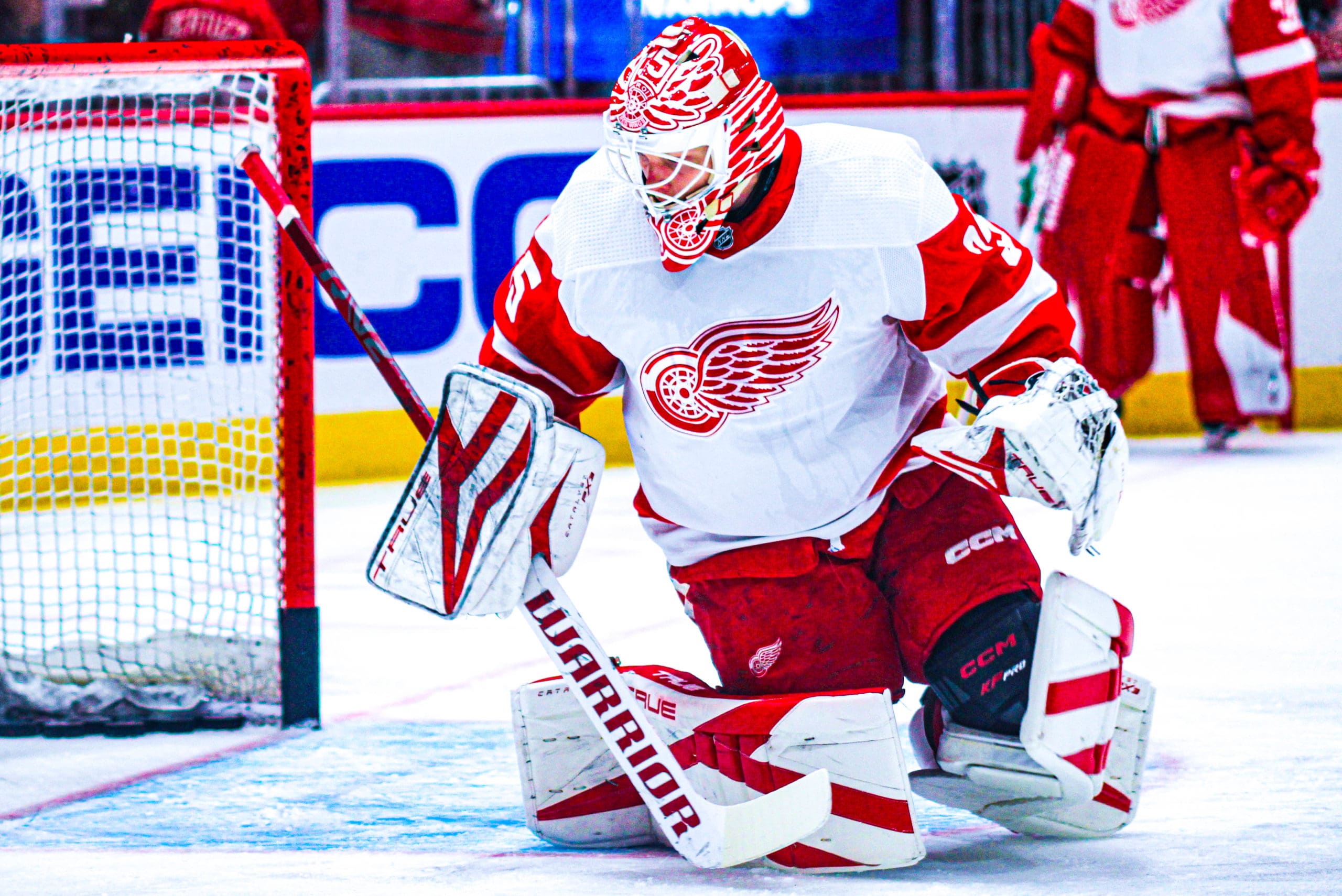 Goaltender Ville Husso impresses in preseason debut with Red Wings